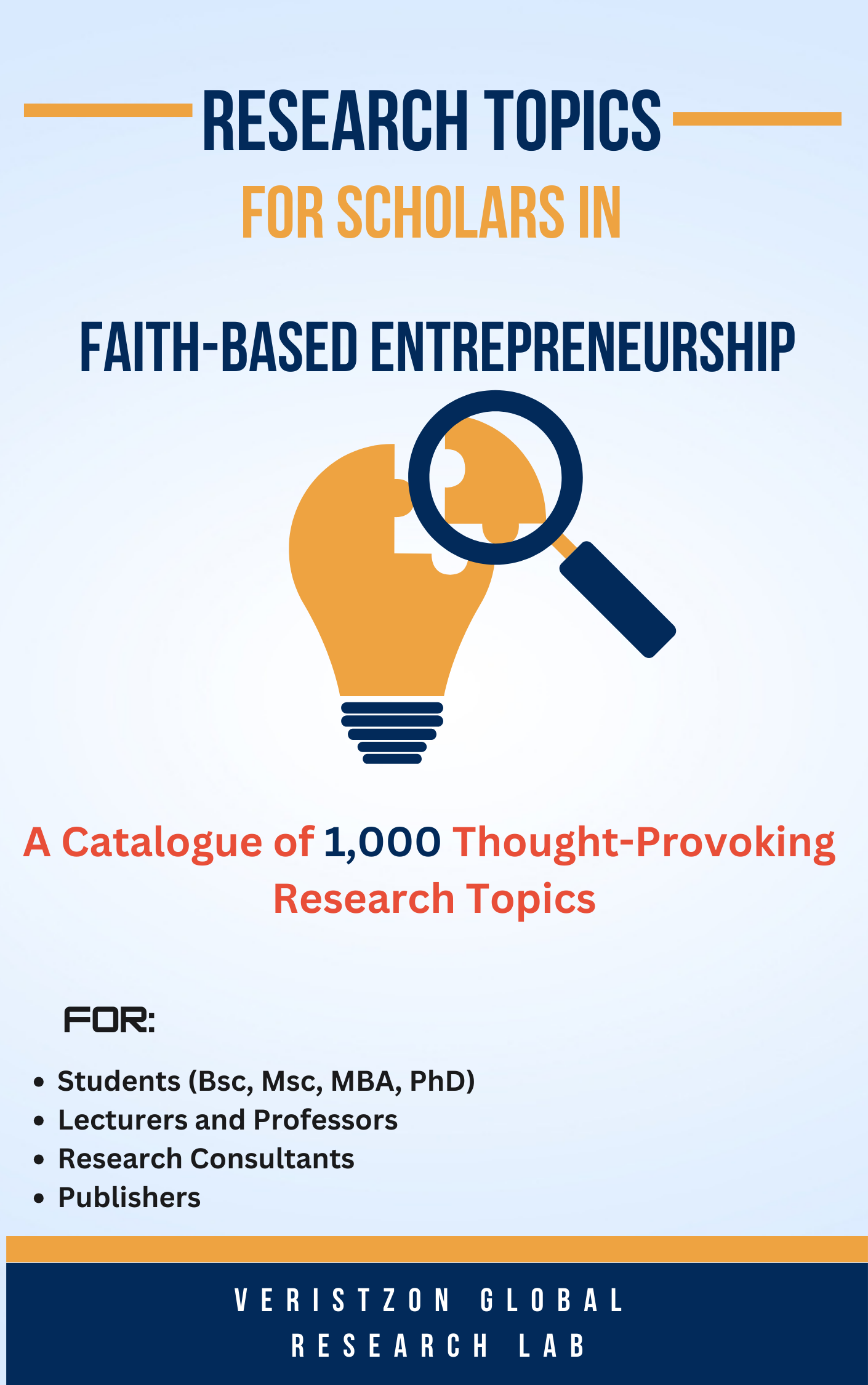 1000+ Research Topics in Faith-Based Entrepreneurship