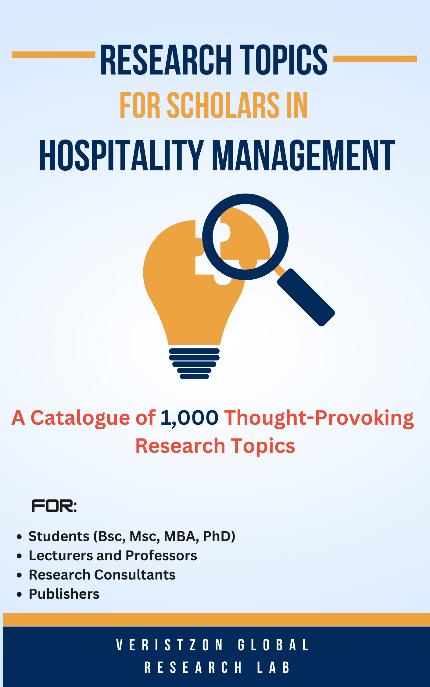 1000+ Research Topics in Hospitality Management
