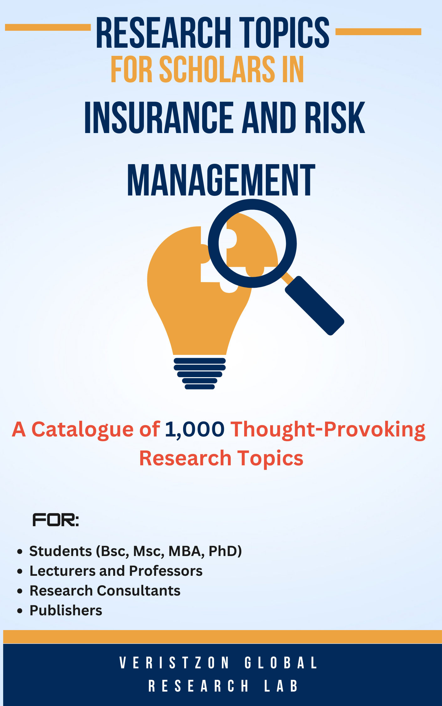 1000+ Research Topics in Insurance and Risk Management